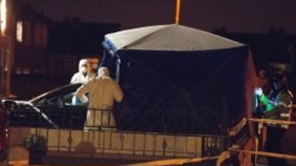 Noel Kirwan was fatally wounded as he sat in his car with his partner in the St Ronan’s Drive estate in Ronanstown at about 5.10pm on December 22nd. Photograph: Dave Meehan/The Irish Times.