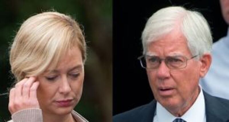 Molly Martens and her father Thomas Martens pictured during their trial in 2017. Photographs: Donnie Roberts/The Dispatch