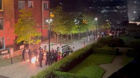 Petrol bombs thrown at police during clashes in Derry