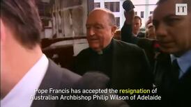 Pope Francis accepts resignation of convicted Australian archbishop