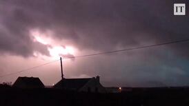 Storm Ali brings thunder and lightning to Achill Island