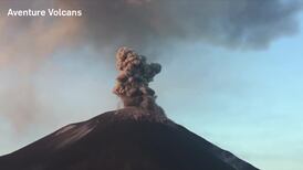 Moment of volcano eruption captured on camera