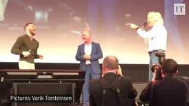 Conor McGregor and Richard Branson 'face-off' in Dublin