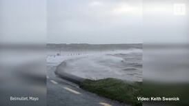 Eyewitness footage shows flooding in Mayo as Storm Callum rages