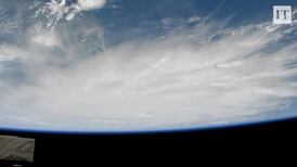 Hurricane Matthew as seen from 400km away on the ISS