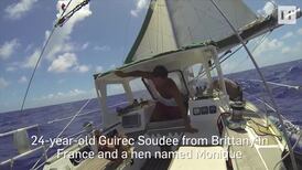 This French man and his pet hen Monique are sailing around the world