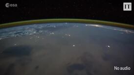 Lightning strikes as seen from space