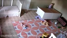 Two-year-old boy rescues his twin brother when chest of drawers fell on him