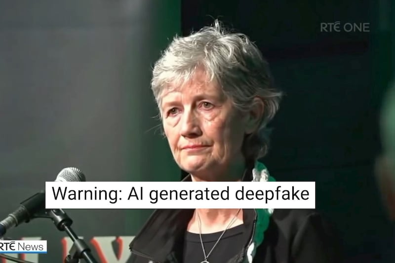 AI generated deepfake purports to show Catherine Connolly dropping election bid