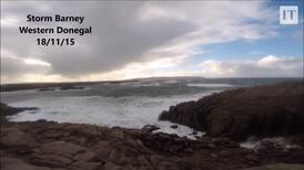 Storm Barney sweeps over western Donegal