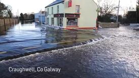 Galway fire brigade rescue people from flooded homes