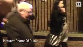 Bump in poles: protester hits lamp post confronting Joe Costello