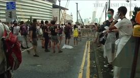 Hong Kong protesters demonstrate on National Day