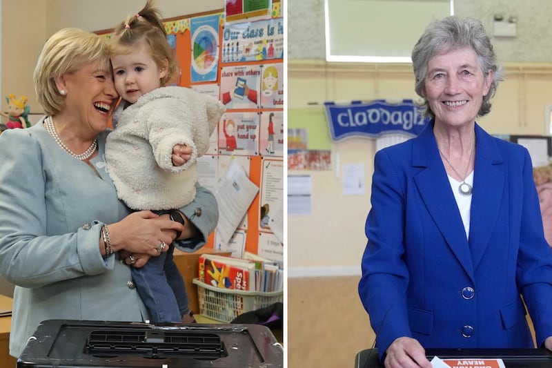 Humphreys and Connolly vote in the presidential election