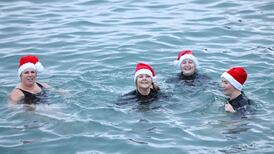 Hardy swimmers take the plunge at Sandycove