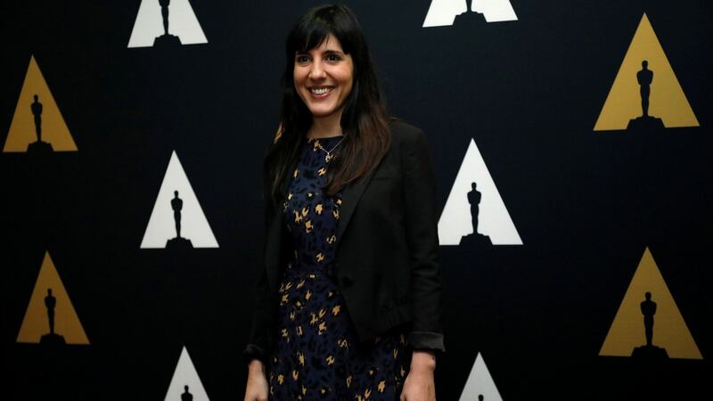 Tension between past and present. Daphne Matziaraki, director of the Oscar nominated short film 4.1 Miles. Photograph: Mario Anzuoni/Reuters