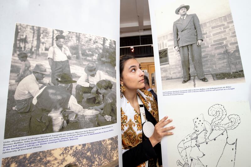 A photographic exhibition commemorating Roma Genocide Remembrance Day, at Pavee Point (Tom Honan)