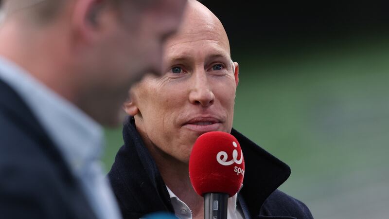 Peter Stringer enjoyed rugby’s return at the Aviva Stadium on Saturday. Photograph: Inpho