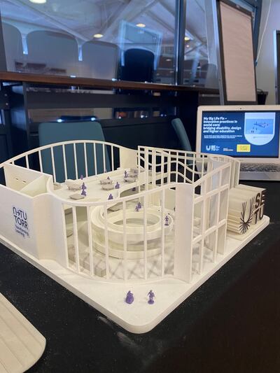 Maquette of the ramp