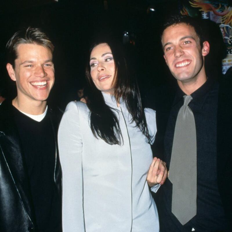 Matt Damon, Minnie Driver and Ben Affleck during the New York premiere of Good Will Hunting at Ziegfeld Theatre in New York City, New York, US, in December 1997. Photograph: Ke.Mazur/WireImage