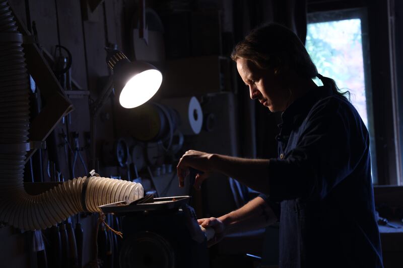 Eoghan Leadbetter: 'Woodturning can be very therapeutic.' Photograph: Bryan O’Brien 