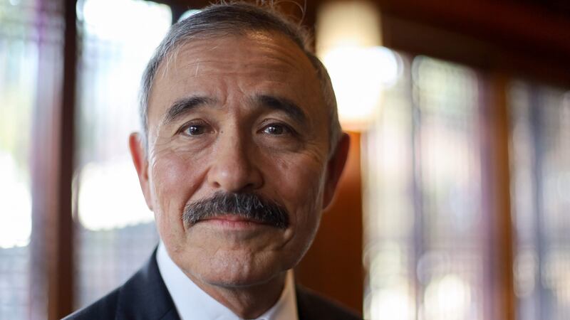 Ambassador Harry Harris: Said he had begun growing a moustache to mark his retirement. Photograph:   Sebastien Berger/AFP via Getty Images