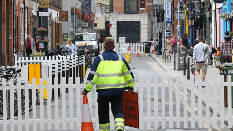Several streets in Dublin city centre are pedestrianised today and tomorrow as part a trial that is set to run for the next four weekends. Photograph: Sasko Lazarov/Photocall Ireland