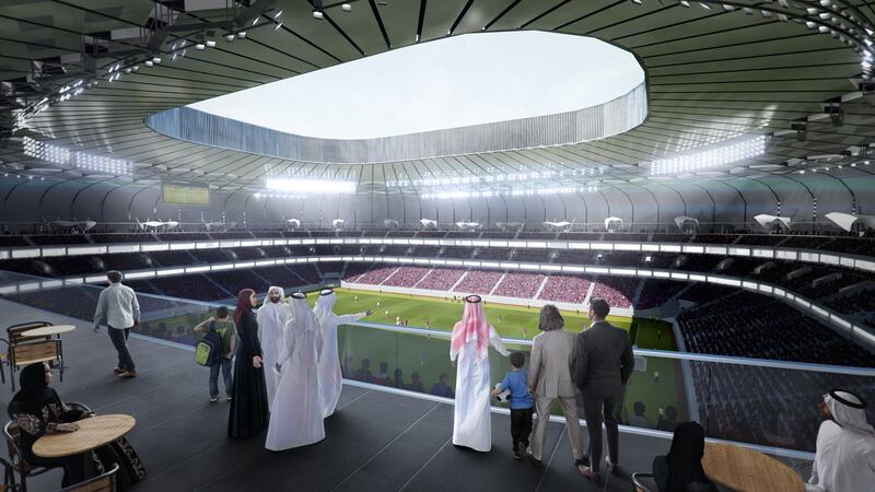 An artist’s impression of the Qatar Foundation Stadium. Photo: 2022 Supreme Committee for Delivery and Legacy via Getty Images