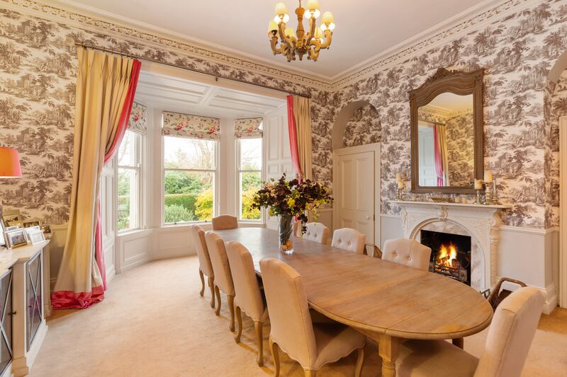 The diningroom to the front was designed to be warm and welcoming and to get everyday use. 