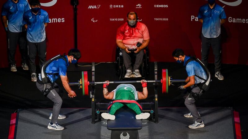 Britney Arendse in the Women’s 73kg final at the Tokyo International Forum. Photograph: David Fitzgerald/Sportsfile