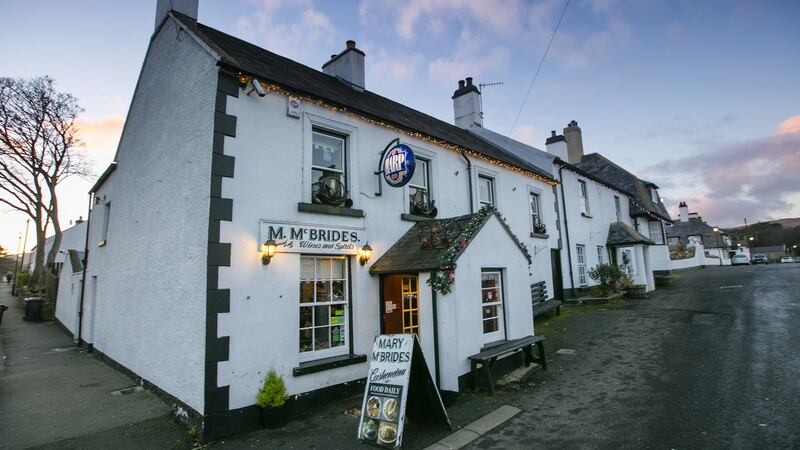 Mary McBride’s pub is one of the Cornish-style cottages at Cushendun.