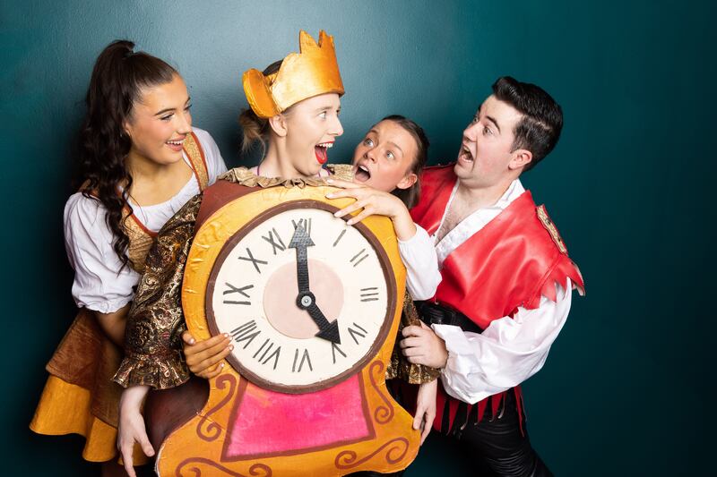 Beauty and the Beast at the Everyman: Nessa O’Callaghan, Ellie Cregg, Lily Carey and Andrew Lane. Photograph: Darragh Kane