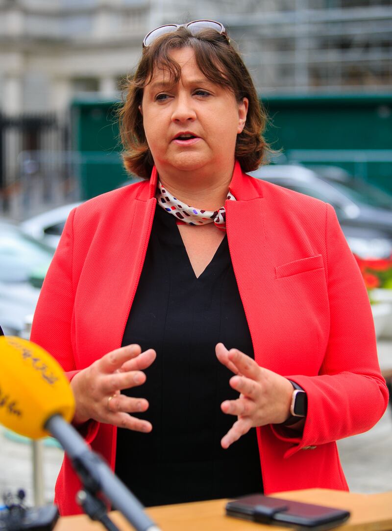 Minister of State Anne Rabbitte TD: in 1992 she cofounded Mountbellew’s Malthouse Players. Photograph: Gareth Chaney Collins 
