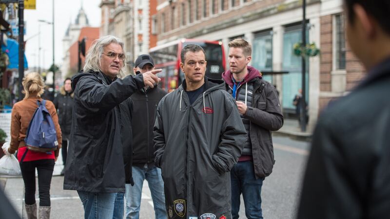 Matt Damon with Jason Bourne director Paul Greengrass