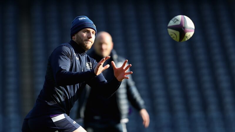Finn Russell delivered a fine performance against England. Photograph: David Rogers/Getty