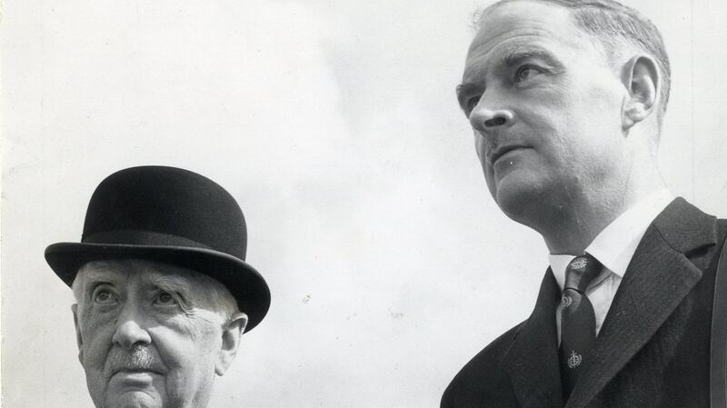 WT Cosgrave and  Liam Cosgrave pictured in 1960.