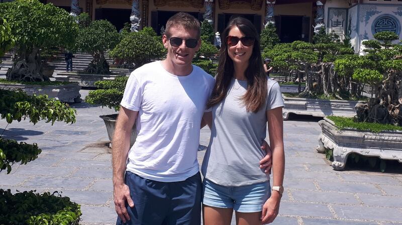 Irish couple and teachers Michelle Watters and Bryan McCabe who are based in Dubai