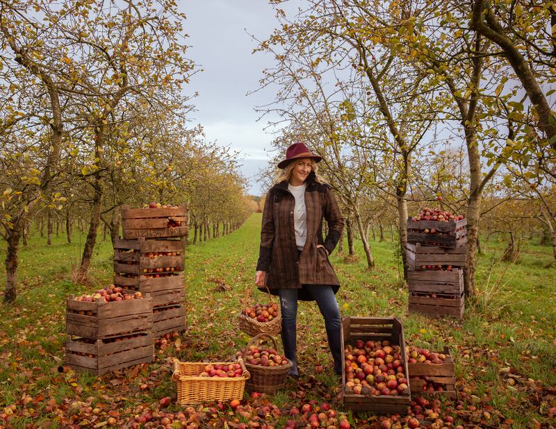 Siobhan Donohoe at Highbank Organic Orchards. Photograph: Ruth Calder Potts
