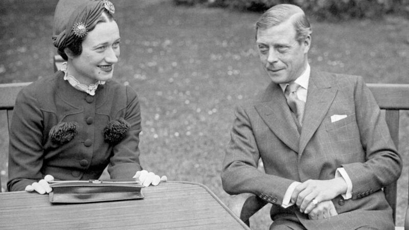 Edward VIII with his wife Wallis Simpson