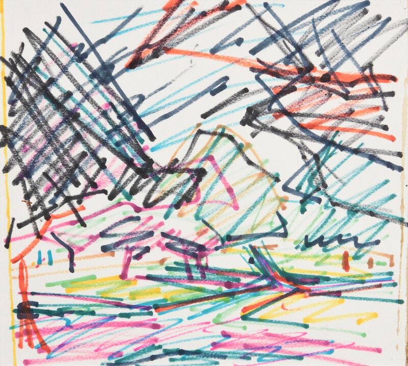 Primrose Hill #17 (1980) by Frank Auerbach