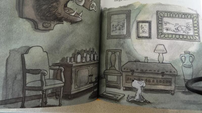 Shola becomes very excited when her master is invited to a boar hunt. She thinks boars are sheep and, of course, she knows that the wild boars will be terrified of her.