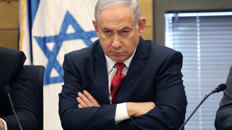 Israeli prime minister  Binyamin Netanyahu during a meeting  at the Israeli Knesset in Jerusalem. File photograph: Abir Sultan/EPA