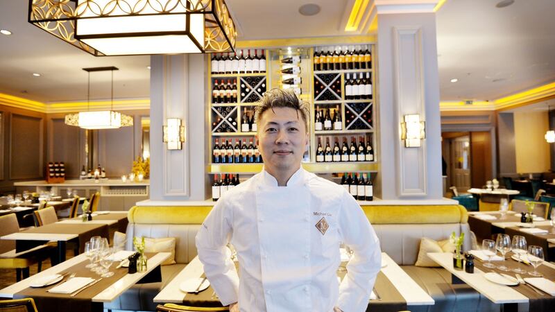 Michael Liu Yiming, sous chef at the Westin hotel. Photograph: Alan Betson