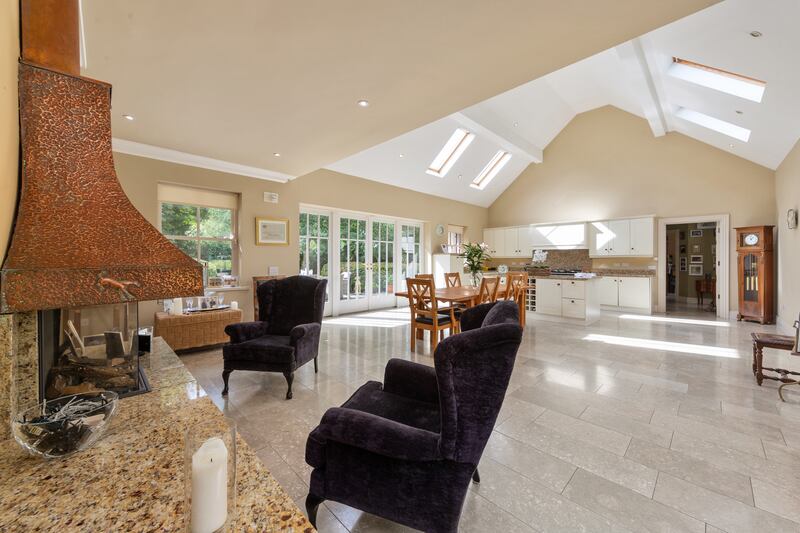 Living area in kitchen