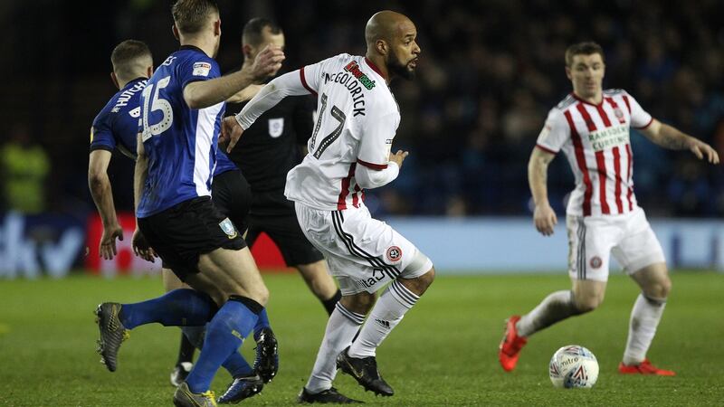 Sheffield’s David McGoldrick, who played under McCarthy in Ipswich:  ‘He really is a very talented player, gifted technically.’ Photograph: Mark Fletcher/MI News/NurPhoto via Getty Images
