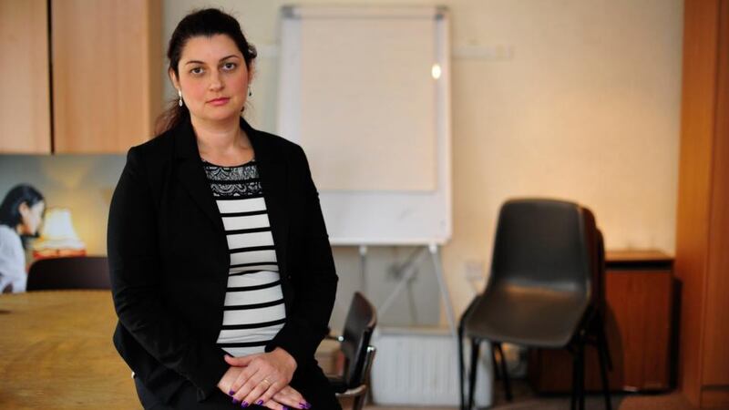 Helping hands: Adelita Monteiro, from Brazil, who is a former au pair. Photograph: Aidan Crawley