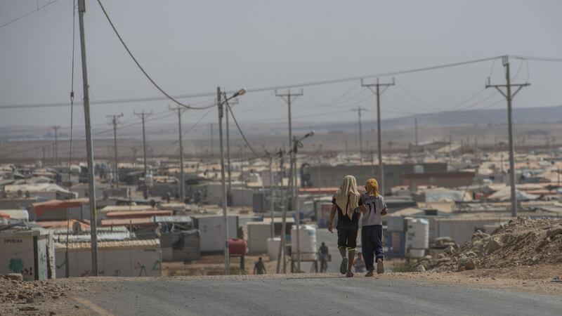 Zaatari refugee camp. Photograph: Peter Biro/European Union 2018