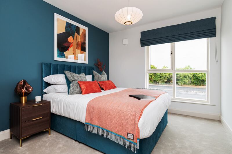 Main bedroom in the three-bed mid-terrace.