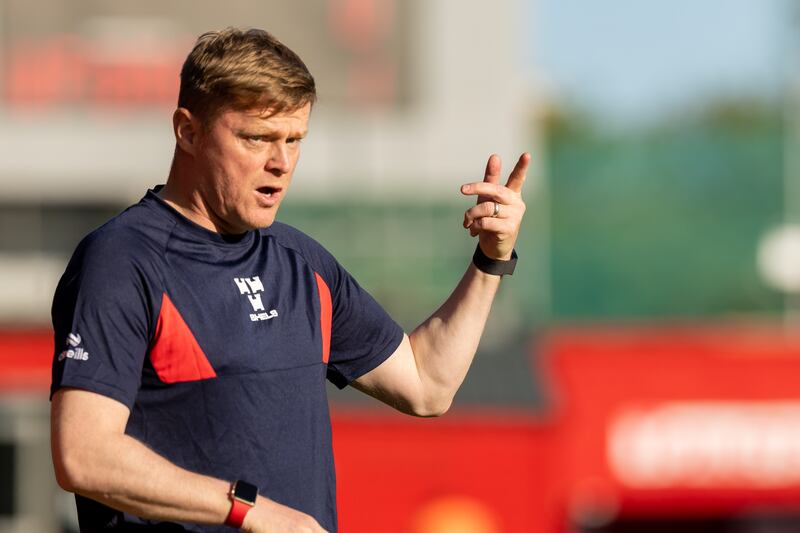 Shelbourne manager Damien Duff looks on during his side's defeat to Waterford at Tolka Park. Photograph: Morgan Treacy/Inpho
