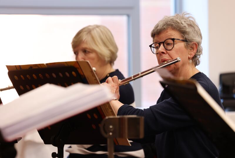 Isolde Dillon plays the flute. Photograph: Bryan O’Brien

